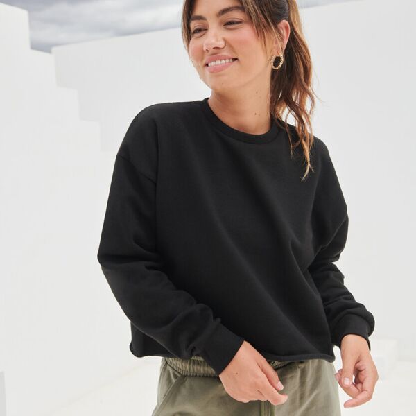 Women's cropped slounge sweat Thumbnail