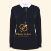 Women's long sleeve plain rugby shirt Thumbnail