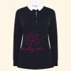 Women's long sleeve plain rugby shirt Thumbnail