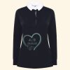 Women's long sleeve plain rugby shirt Thumbnail