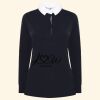 Women's long sleeve plain rugby shirt Thumbnail