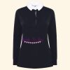 Women's long sleeve plain rugby shirt Thumbnail