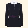 Women's long sleeve plain rugby shirt Thumbnail