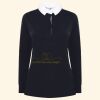 Women's long sleeve plain rugby shirt Thumbnail