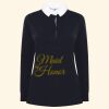 Women's long sleeve plain rugby shirt Thumbnail