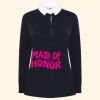 Women's long sleeve plain rugby shirt Thumbnail