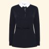 Women's long sleeve plain rugby shirt Thumbnail