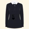Women's long sleeve plain rugby shirt Thumbnail