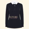 Women's long sleeve plain rugby shirt Thumbnail
