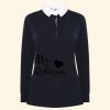Women's long sleeve plain rugby shirt Thumbnail