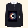Women's long sleeve plain rugby shirt Thumbnail