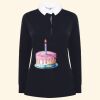 Women's long sleeve plain rugby shirt Thumbnail