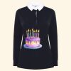 Women's long sleeve plain rugby shirt Thumbnail