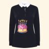 Women's long sleeve plain rugby shirt Thumbnail