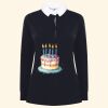 Women's long sleeve plain rugby shirt Thumbnail