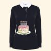 Women's long sleeve plain rugby shirt Thumbnail